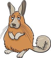 desenho animado engraçado viscacha personagem de quadrinhos animal vetor