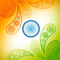 belo design de bandeira indiana vetor