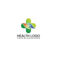 saúde logotipo Projeto modelos vetor