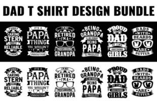 pai, papai, do pai dia t camisa Projeto agrupar livre dwonload vetor