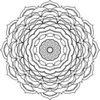 árabe figura floral Preto e branco ornamental mandala padronizar Projeto vetor