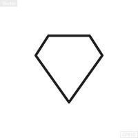 diamante forma ilustração vetor gráfico