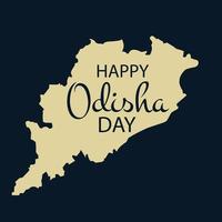 vetor ilustração do uma fundo para feliz Odisha dia celebração.