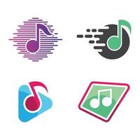 imagens de logotipo de música vetor