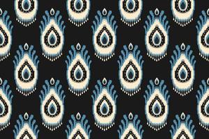 padrão sem emenda de ikat étnico em tribal. estilo americano, mexicano. impressão de ornamento geométrico asteca. vetor