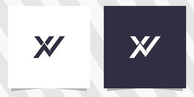 carta xn nx logotipo Projeto vetor