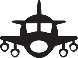 avião ícone símbolo imagem vetor, ilustração do a voar aviação dentro Preto imagem. eps 10 vetor