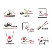 Sushi vetor ícone rótulo ilustração Projeto