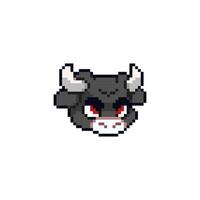 touros cabeça dentro pixel arte estilo vetor