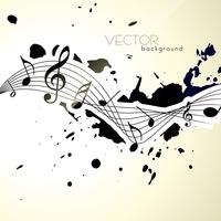 notas musicais vetor