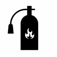 fogo extintor ícone simples vetor ilustração.
