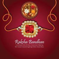 feliz raksha bandhan celebração fundo vetor