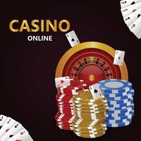 jogo de casino online com fundo de luxo 2302071 Vetor no Vecteezy