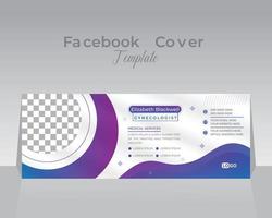 modelo de design de capa do facebook vetor