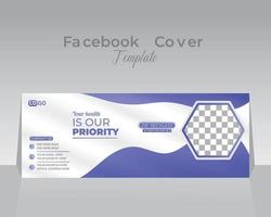 modelo de design de capa do facebook vetor