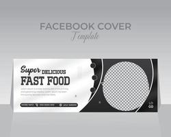 modelo de design de capa do facebook vetor