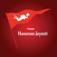 feliz Hanuman Jayanti indiano hindu festival celebração vetor Projeto