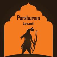 parshuram Jayanti senhor parasurama indiano hindu festival celebração vetor ilustrações