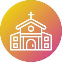 ilustração de design de ícone de vetor de igreja