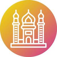 ilustração de design de ícone de vetor de mesquita