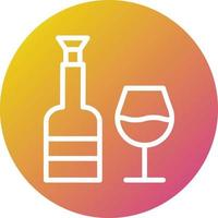 ilustração de design de ícone de vetor de vinho