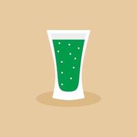 uma taça de vinho. bebida de tiro. uma bebida alcoólica servida em um copo e normalmente consumida rapidamente. desfrute de uma bebida de tequila com uma dose. ícone do álcool do restaurante. ilustração vetorial plana vetor