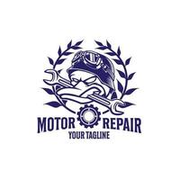 logotipo mecânico motor reparar vetor ilustração