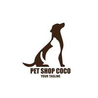 logotipo animal fazer compras vetor ilustração