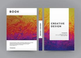 livro cobrir abstrato cor livreto criativo colorida livro cobrir folheto poster folheto Projeto vetor
