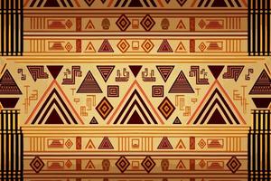 egípcio hieróglifos étnico padronizar. abstrato tradicional folk Antiguidade tribal ziguezague gráfico linha. textura têxtil tecido étnico egípcio padrões vetor. ornamentado elegante luxo vintage retro estilo. vetor