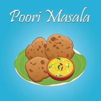 Pobrei Masala sul indiano especial, mão desenhado vetor ilustração