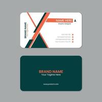 profissional o negócio cartão, imprimível horizontal e vertical Duplo frente e verso corporativo visitando cartão modelo vetor