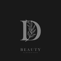 carta d logotipo floral logotipo Projeto. logotipo para mulheres beleza salão massagem Cosmético ou spa marca vetor