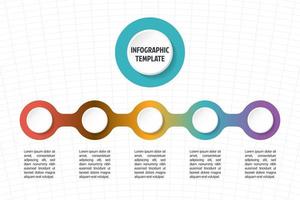 modelo de infográfico mínimo de negócios vetor