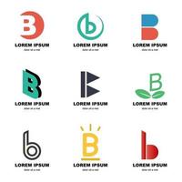 logotipo do alfabeto b vetor
