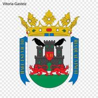emblema do vitória-gasteiz. cidade do Espanha vetor