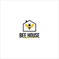 vetor abelha casa logotipo Projeto conceito ilustração idéia