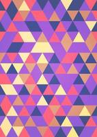 abstrato colorida geométrico triângulo 3d poster. textura para fundos, cobre vetor