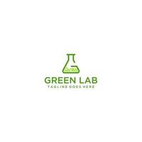 verde laboratório com g carta logotipo Projeto vetor