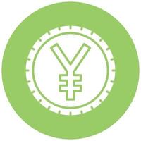 vetor Projeto chinês yuan vetor ícone estilo