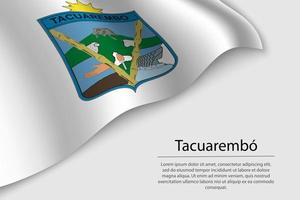 ondulação bandeira tacuarembo vetor