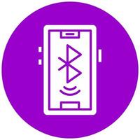 Bluetooth conectar vetor ícone estilo