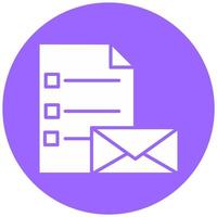 o email Lista vetor ícone estilo