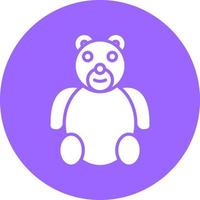 recheado Urso vetor ícone estilo