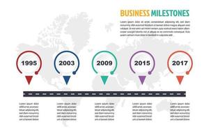 modelo de infográfico mínimo de negócios vetor