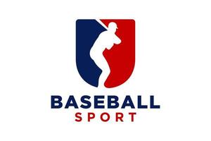 carta você beisebol logotipo ícone vetor modelo.