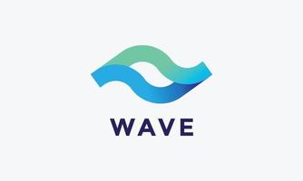 logotipo vetor onda água líquido de praia natureza Projeto minimalista conceito tipografia