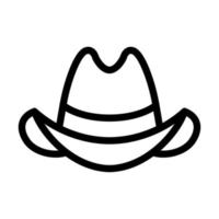 vaqueiro chapéu ícone Projeto vetor