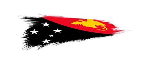 bandeira do papua Novo Guiné dentro grunge escova AVC. vetor