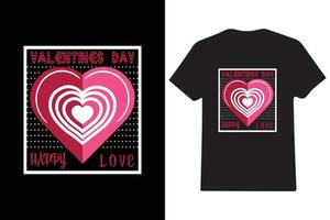 dia dos namorados dia feliz amor camiseta Projeto vetor